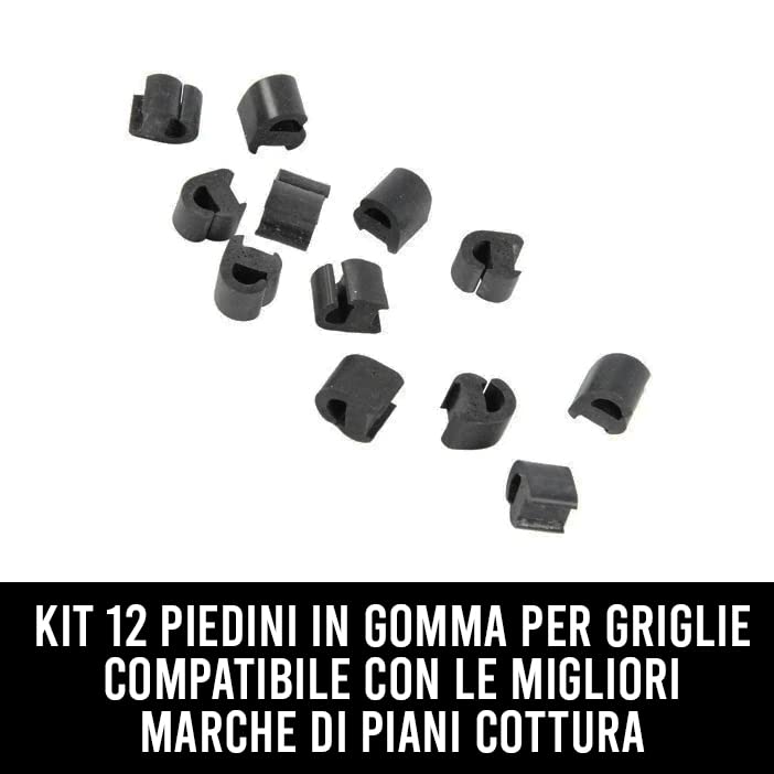 Gommino Griglie SMEG 10 Pezzi - Paracolpi Antigraffio Per Piano Cottura, 15x15mm - Foto 2