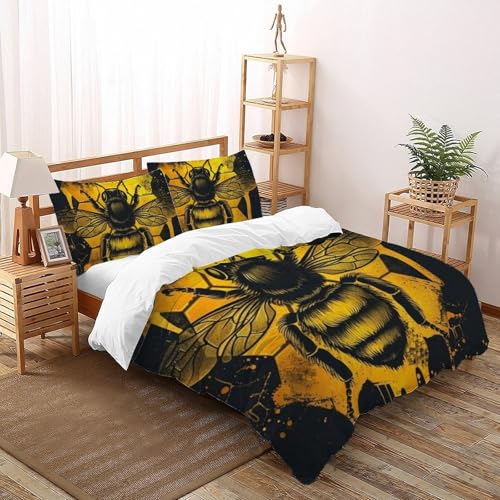Housse de couette animaux imprimé 3D lavable repassage facile