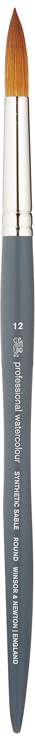 Professional Water Colour Synthetic Sable Hair Brush - Round - Short Handle - Size - 12
