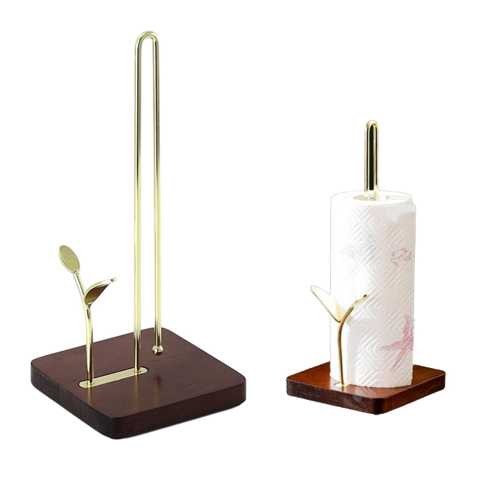 Upriver Kitchen Roll Holder Free-Standing Non-Slip Paper Towel Rolls Dispenser for Countertop