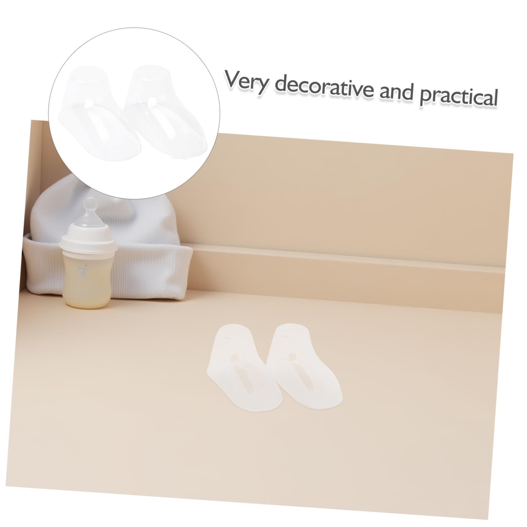 100 Stück Pvc Babyfüße Präsentationsständer für Kleinkinderschuhe Stabile und Transparente Schuhstützen zur Vermeidung von Verformungen bei Babysocken
