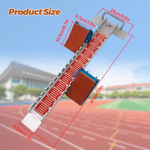 image for Vaolvpant 32in Starting Blocks with Premium Aircraft-Grade Aluminum 6 