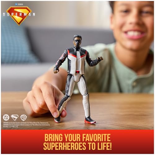 Image of DC Comics, Superman, Mr. Terrific, 6-Inch Action Figure, Authentic Superman Movie Styling, Super Heroes Kids Toys for Boys and Girls Ages 4 and Up