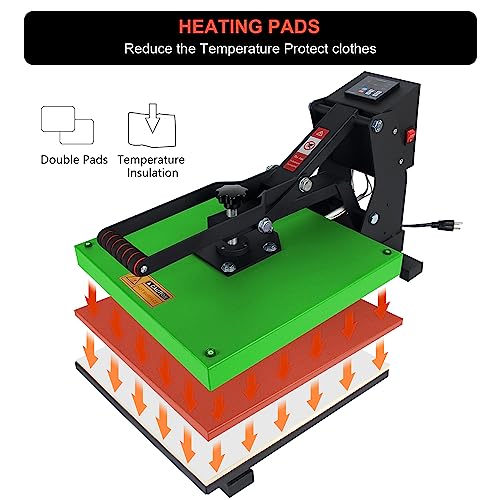 Máquina de prensa térmica 15x15 pulgadas con cajón deslizante y panel LCD miniatura 5