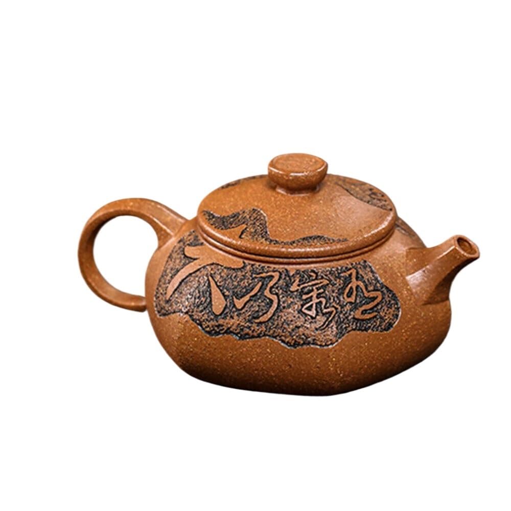 Dzbanki do herbaty 260 ml Antyczne fioletowe gliniane czajniczki do herbaty Ręcznie rzeźbiony zestaw do herbaty Dostawy chińskich czajniczków do herbaty
