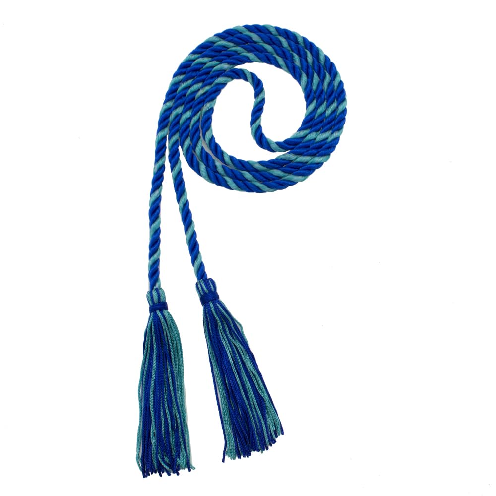 Tassel Depot Graduation Honor Cord - Royal/Teal - Every School Color Available - Made In Usa