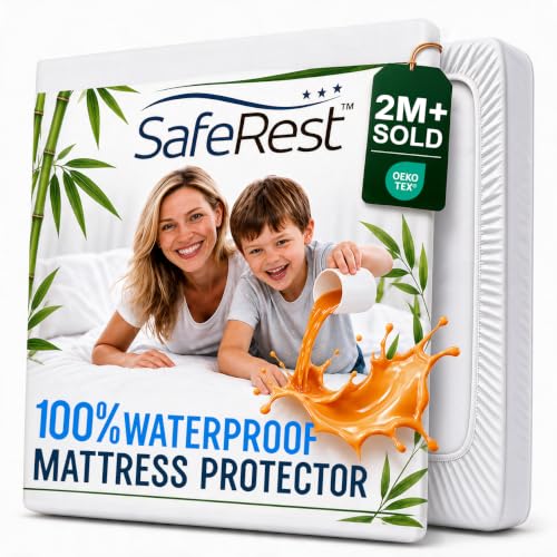 SafeRest Waterproof Queen Size Mattress Protector