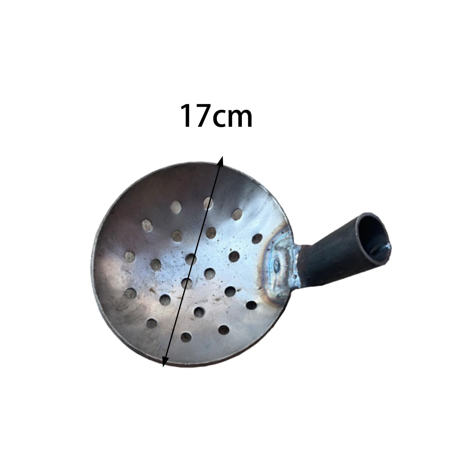 Outil de Fosse septique, louche à Eau pour eaux usées, Multi-utilisé pour l'arrosage, tamisage, cuillère de Nettoyage, Robuste pour Les puits d'eaux, 17 cm Acier