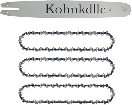 3 Pack 18 inch.325" Pitch 063" Gauge 68 Drive Links Chainsaw Chains and 1 Guide Bar for STIHL 025, 025C, MS250, MS251, MS251C-BE Chainsaws 3005-008-7017 3005-008-4717