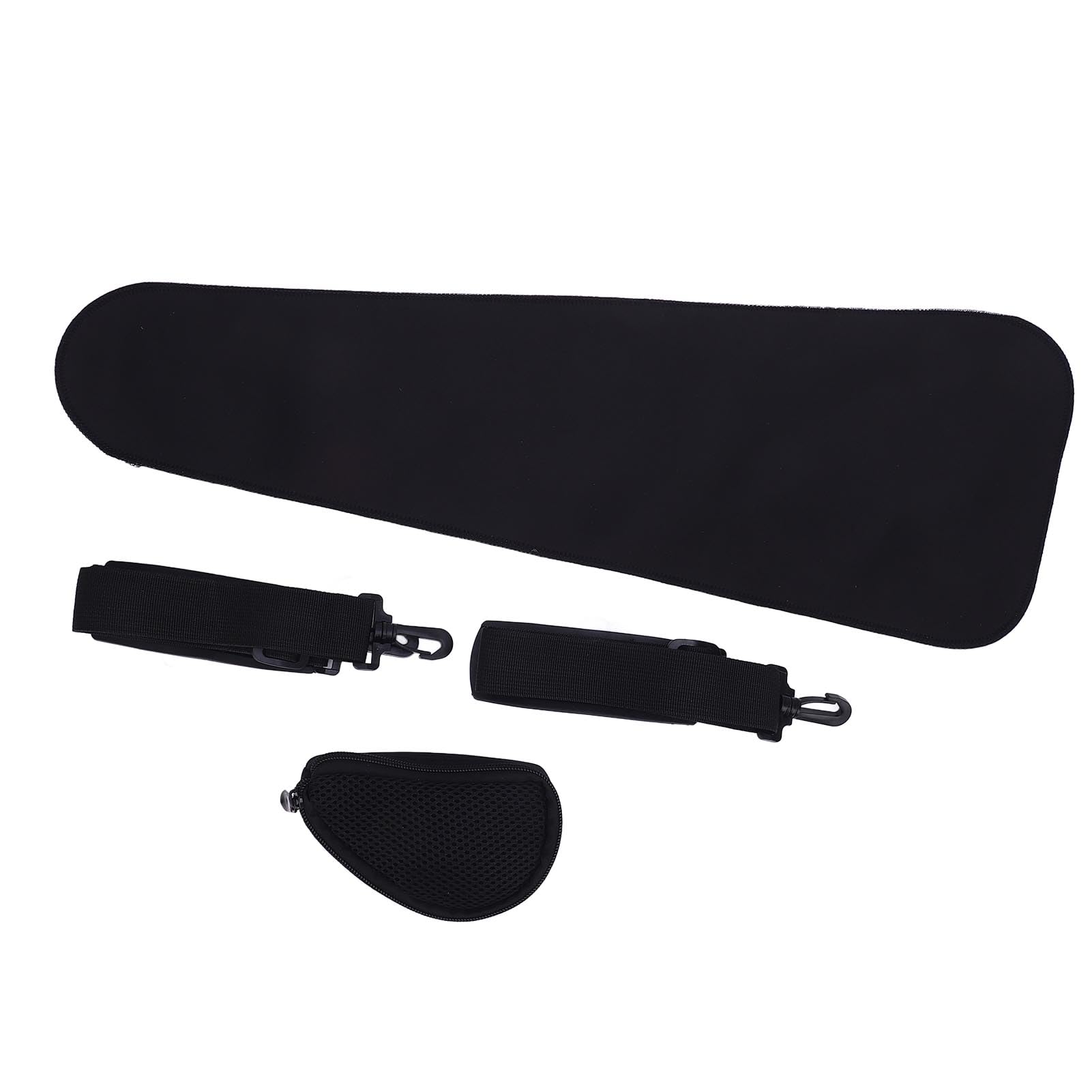Walfront Estuche Rígido para Violín de Tamaño Completo 4/4, Carcasa Triangular de Fibra de Carbono con Cierre para Higrómetro, 2 Soportes para, Correa Doble para Violín /, 3/, 1/2 y
