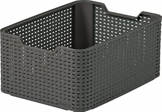Curver Style 45 Litre Laundry Basket, Dark Brown