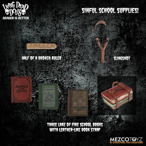 Muñeco Living Dead Dolls Damien Mezco 10 pulgadas miniatura 5