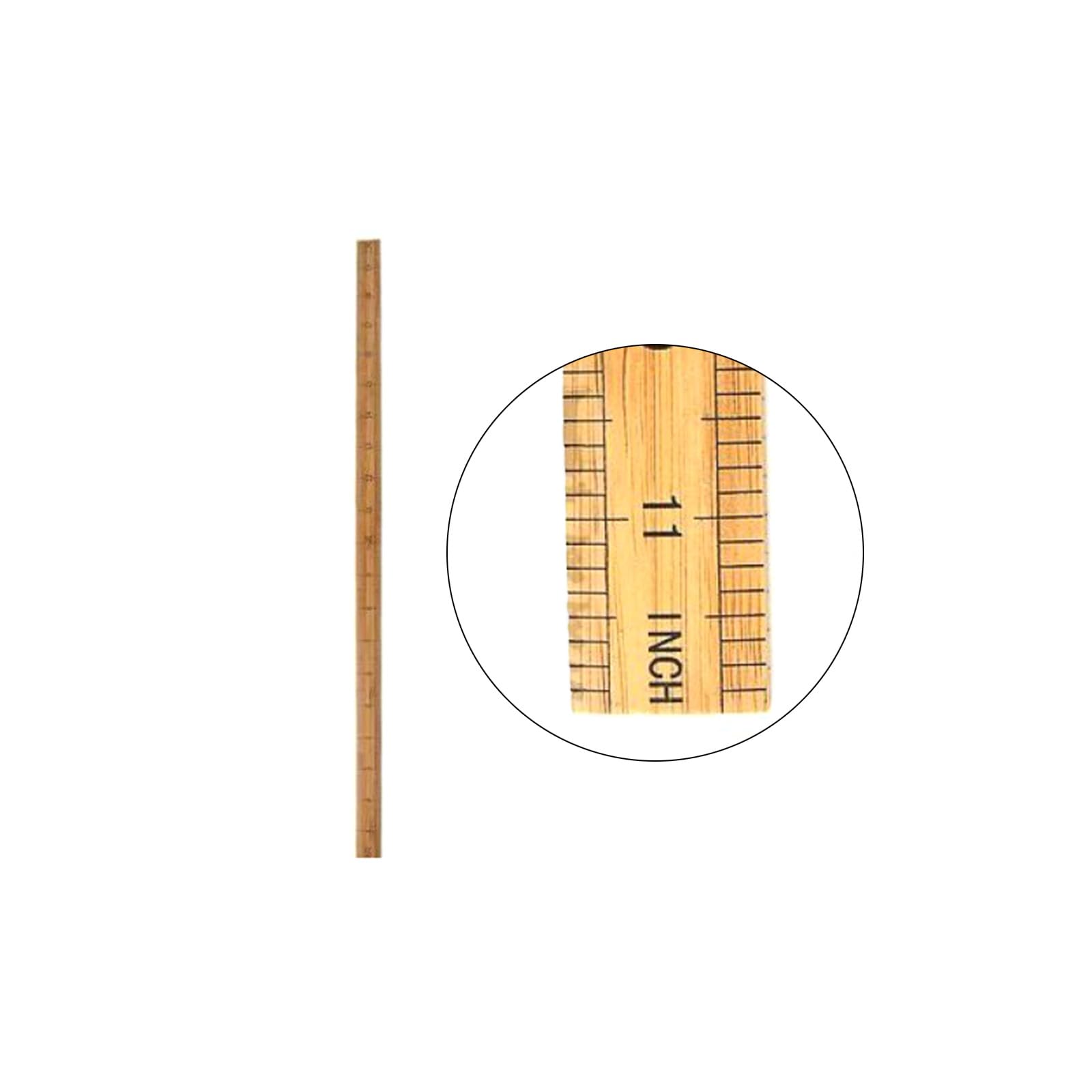 Snapklik.com : Wooden Ruler 12Inch Drafting Rulers Double-Sided Ruler ...