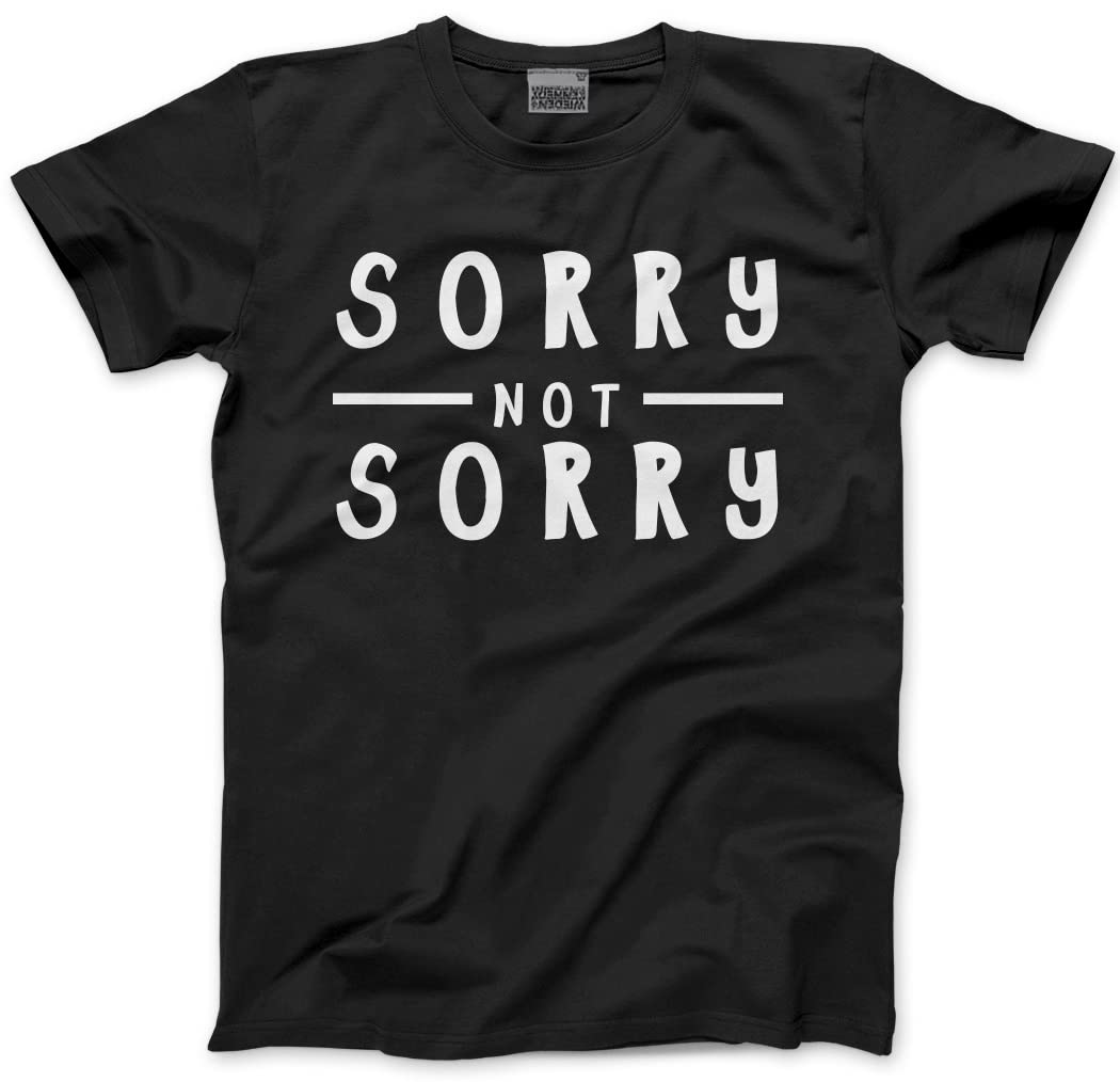 Hotscamp Black Sorry Not Sorry Kids T-Shirt - 9-11 Years