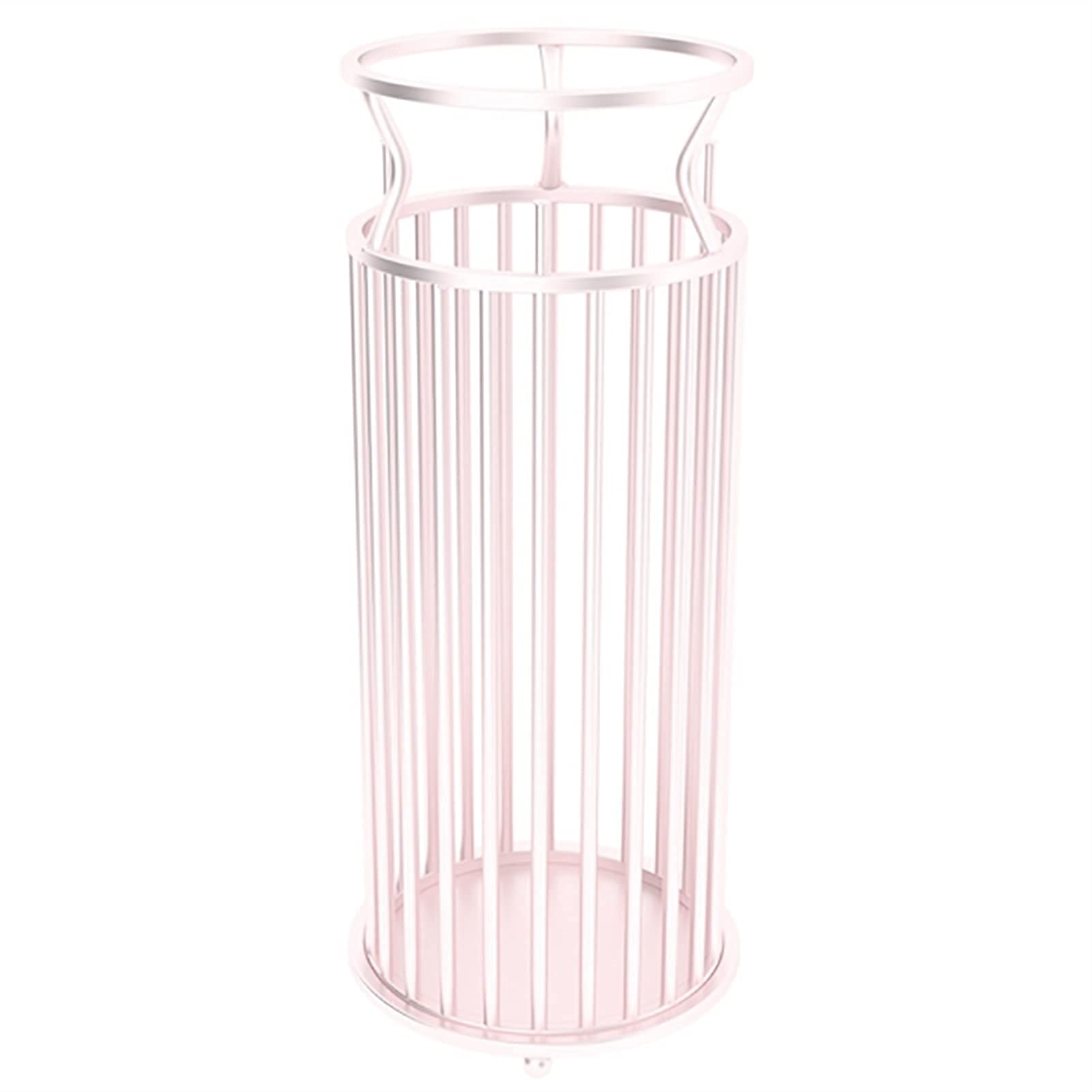 Porte-parapluie design support rond métal doré rose maison bureau