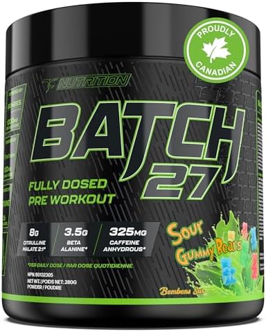 Batch 27 Pre Workout Powder - Nitric Oxide Booster & Preworkout f...