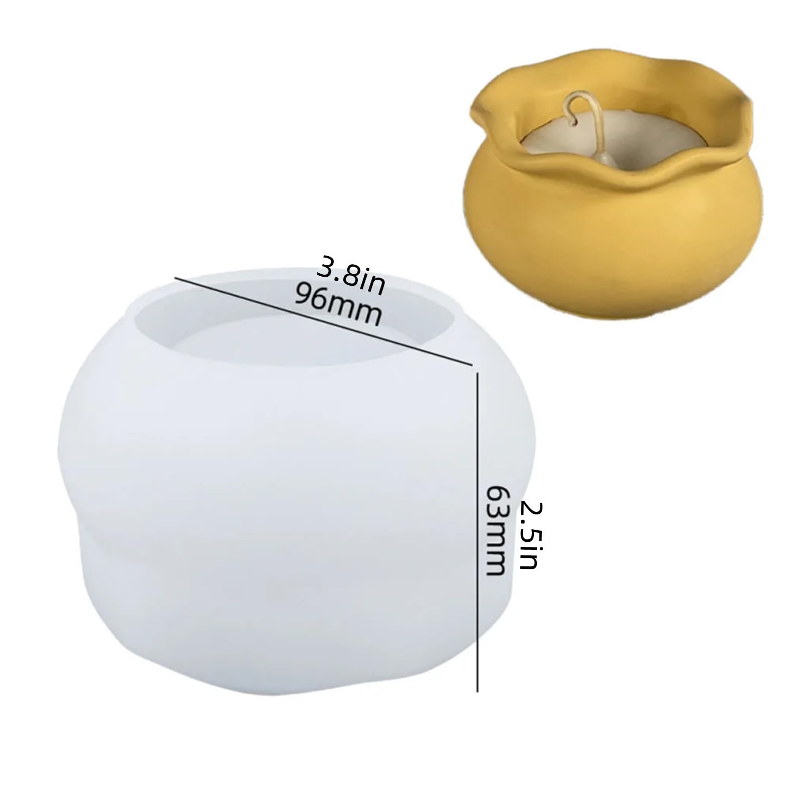 Fish Tank Shape Candle Jar Silicone Mold DIY Succulent Flower Pot Vase Jewelry Storage Box Concrete Resin Plaster Mould