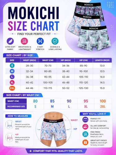 Image of Men's Printed Boxer Briefs | Comfortable Trunk-Style Innerwear with Elastic Waistband | Multicolor Pack of 3