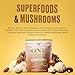 VitaHustle ONE Protein Coffee - Superfood Meal Replacement Powder, Plant Based Protein Shake Powder, Vegan. Superfoods, Vitamins, Ashwagandha, Functional Mushroom Blend (Cafe Latte) 15 Servings