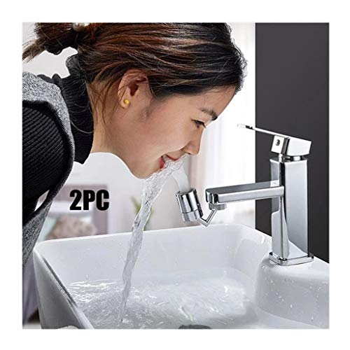 Preisvergleich Produktbild Rneotnnk 720 ° Drehung Universeller spritzwassergeschützter wassersparender Wasserhahn, drehbarer Tap Belüfter-Sprühaufsatz mit 4-fachem Filter der Küche