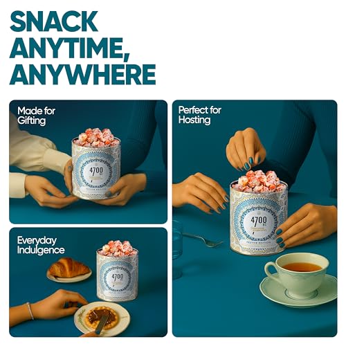 Image of 4700BC Gourmet Popcorn, Cranberry White Chocolate, Tin, 150g (Pack of 3)