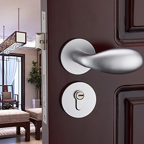 VanMe Space Aluminum Solid Wood Interior Door Lock The Bedroom Door Lock With A Mechanical Lock Bearings Handle Lock Special Egg Locking