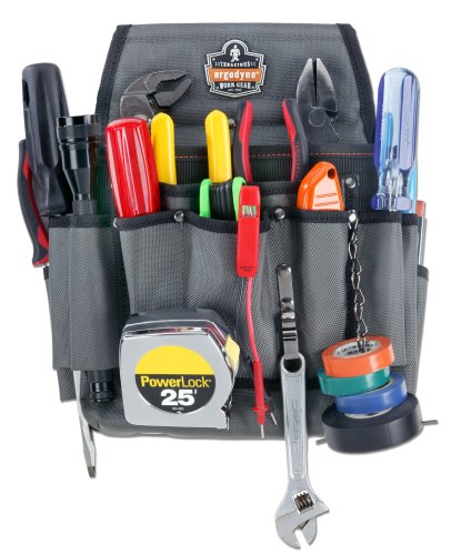 Ergodyne Arsenal 5548 13-Pockets Electrician's Tool Pouch,Grey #TOP1