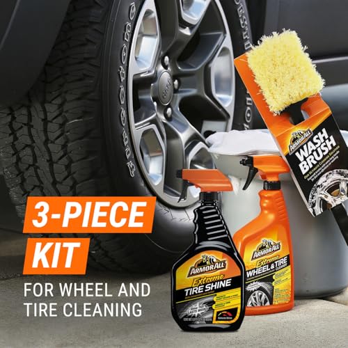 image for Armor All Wheel Cleaner and Tire Shine Kit, Heavy Duty Car Wheel Clean