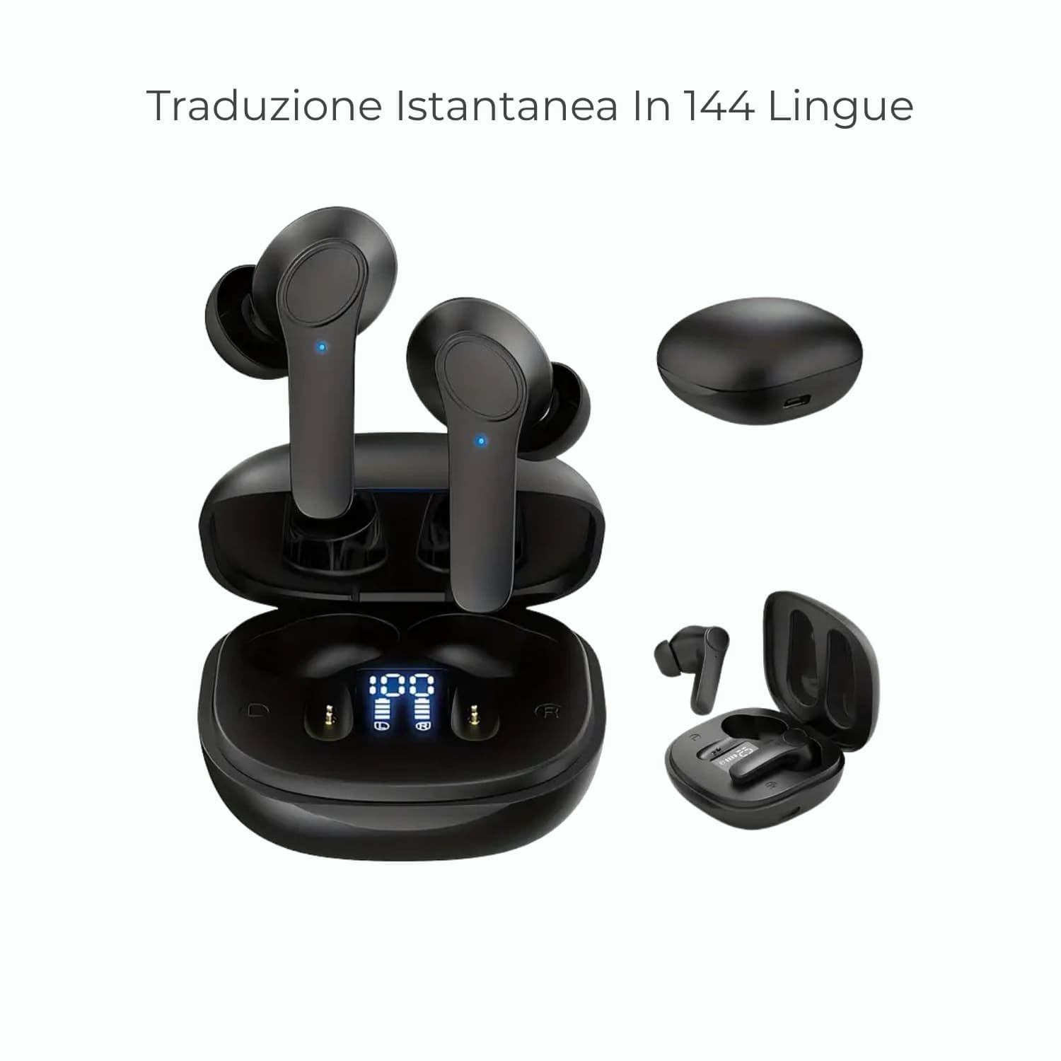MEIION norevo SmartPods Auricolari Bluetooth 5.3 In-Ear con IPX6 e 35 Ore di Riproduzione