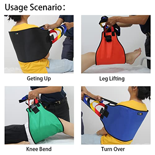Kkaffe Multi Handle Transfer Sling Lifting Elderly, Transfer Sling Elderly, Safer Transfer Plate, Advanced Transfer Belt Lifting Elderly, Elderly Door Belt(Orange) #TOP1