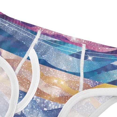 KLL Sliver Glitter Texture Silver Sparkle Toddler Boy Soft Underwear Briefs Cute Children Panties4