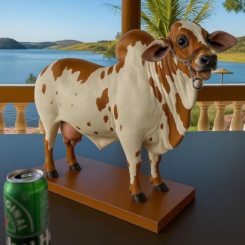 Nelore Bull Liquor Dispenser, 2L Handcrafted Alcohol Decanter with Wooden Base, Funny Brazilian Bull Bottle Holder for Whiskey Scotch Vodka Wine, Unique Home Bar Accessory Beverage Container Gift(B#) Nelore Bull Liquor Dispenser, 2L Handcrafted Alcohol Decanter with Wooden Base, Funny Brazilian Bull Bottle Holder for Whiskey Scotch Vodka Wine, Unique Home Bar Accessory Beverage Container Gift(B#)
