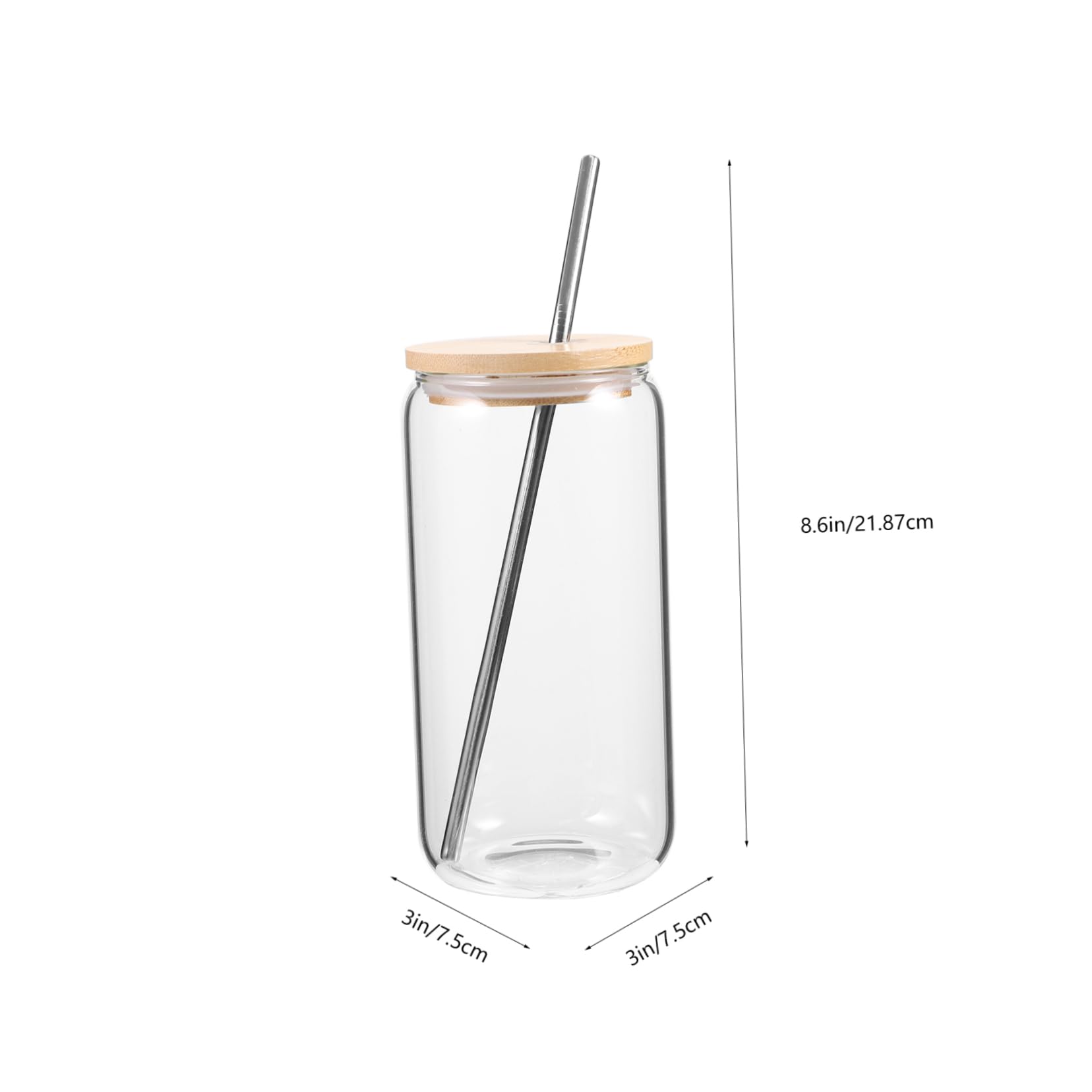 Garneck 1 Set Straw Glass Clear Coffee Mug Coffee Cups with Lids Drinking Glasses Straws Water Glasses Espresso Cup Coffee Mug with Lid Coffee Mugs Juice Bottles Glass Cups with Straw