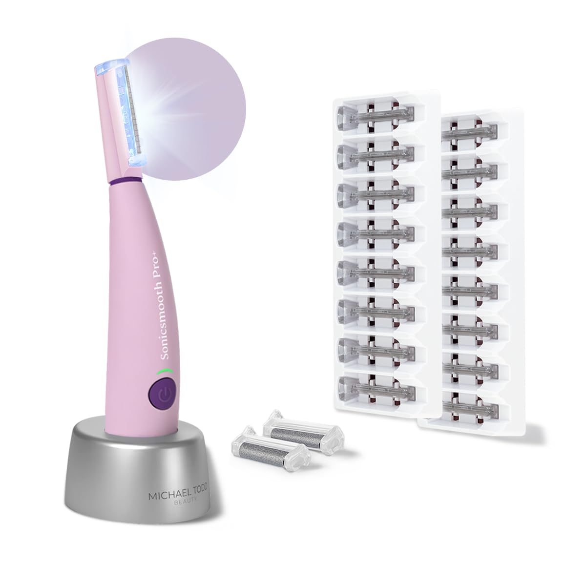 Amazon.com: Michael Todd Beauty Sonicsmooth Pro+ Dermaplane Razor for ...
