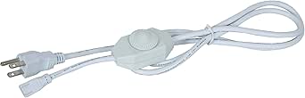 Access Lighting 795SPC-WHT InteLED - 72" Power Cord with Plug/Dimmer, White Finish