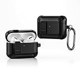 Capa Protetora Armour Nerdcase Compatível com AirPods Pro 3, Resistente Preta