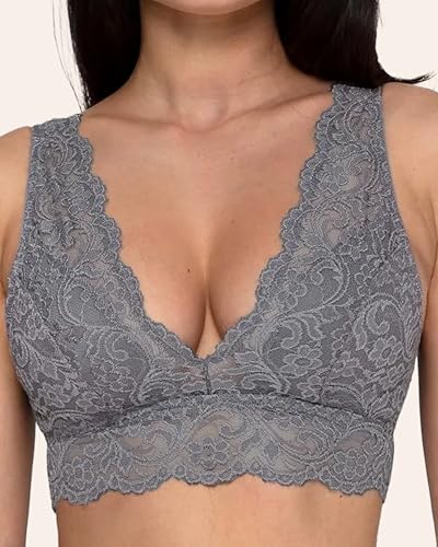 Image of Smart & Sexy Women's Signature Lace Deep V Neck Wireless Bralettes