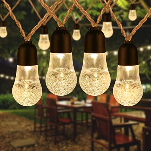 Slashome Globe String Lights, 28.8Ft 30Led 8 Lighting Modes Shatterproof Outdoor Hanging String Lights Waterproof Decorative For Indoor Outdoor Garden Cafe Patio Lights For Bistro cover