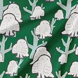 minimynimo 生地 布 おしゃれ 北欧柄 はぎれ 綿オックス 手芸 かわいい カットクロス (ウォッチ, 50×75cm)