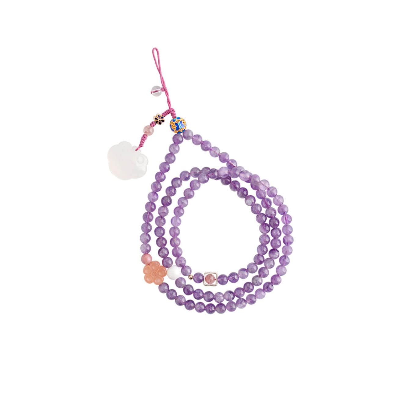 Tofficu Lanyard Naturale per Cellulari Tracolla Decorativa Viola Accessorio Elegante e Resistente per Smartphone e Abbigliamento