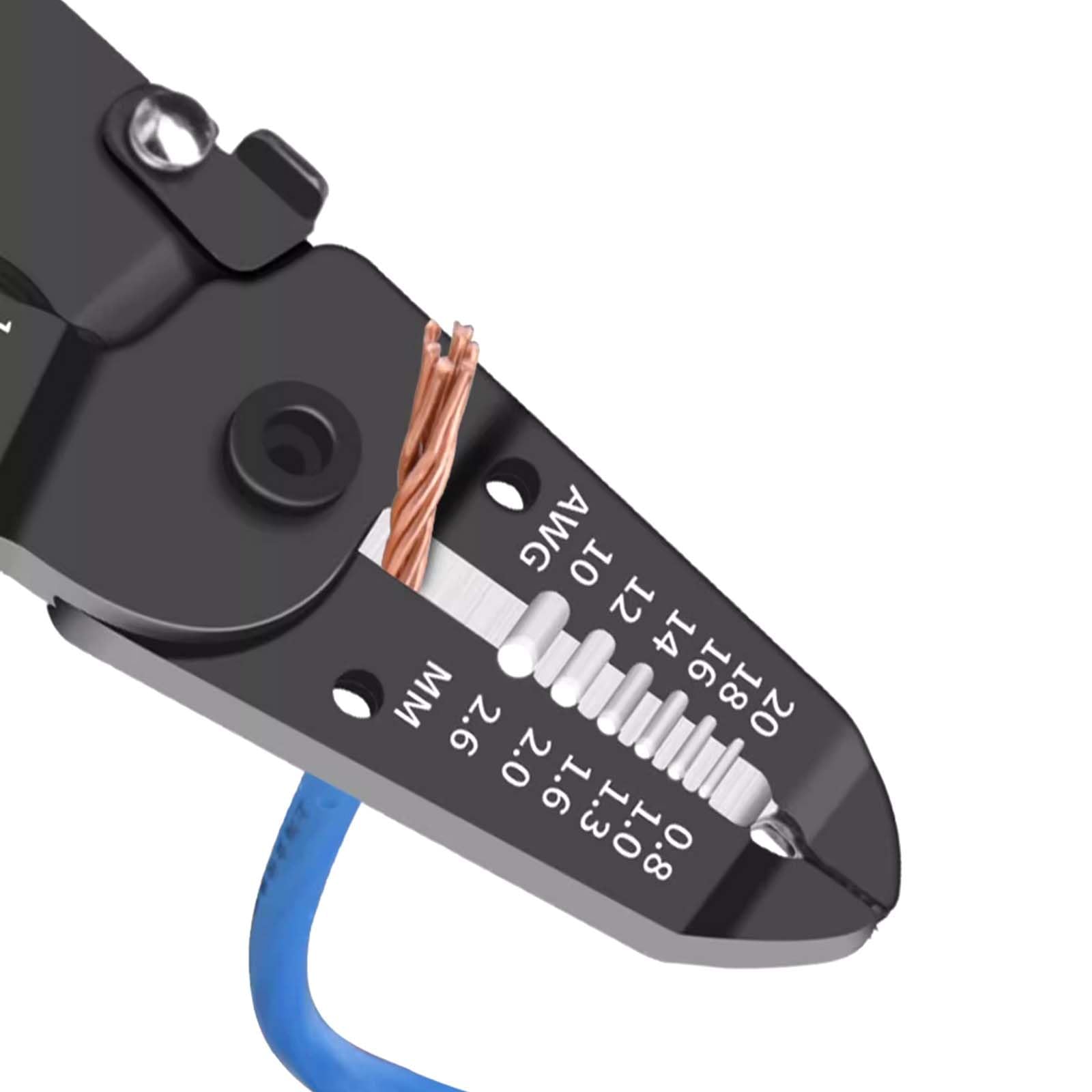 Tijeras de Pico de Pato para Electricista, para Pelar Cables, con Aislamiento Automático, con Cuchilla Afilada (6 Pulgadas)