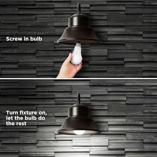 Feit Electric LED Dusk to Dawn Light Bulb, A21 100W Equivalent, 5CCT, Non-Dimmable, E26 Medium Base, 90 CRI, 1500 Lumens, Adjustable White, 15 Years Lifetime, OM100/5CCTCA/DD/LEDI by Feit Electric - Used condition - Image 7