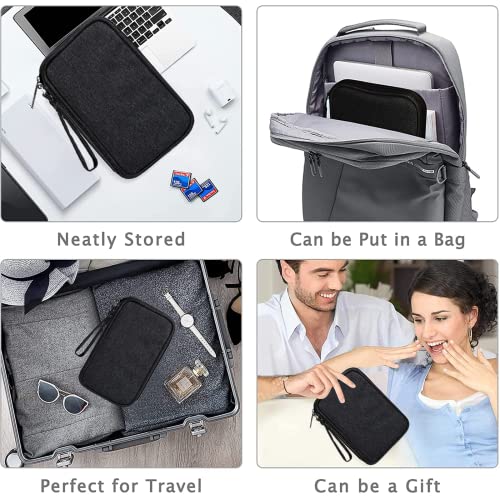 NEUSID Universal Kabeltasche Klein Wasserdicht Kabel Organizer Tasche Elektronik Reise Zubehör Tasche Tech Pouch Cable Organizer Bag für USB Powerbank SD Karte Ladekabel