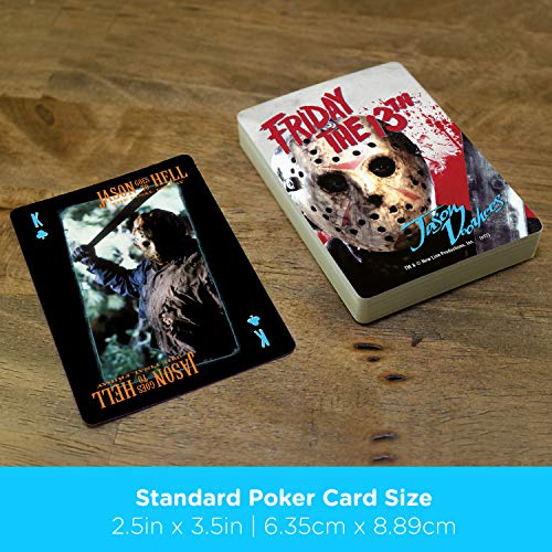 Aquarius Friday The 13Th Playing Cards - Friday The 13Th Themed Deck Of Cards For Your Favorite Card Games - Officially Licensed Friday The 13Th Merchandise & Collectibles #TOP4