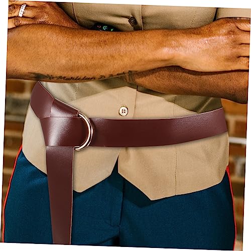 Decorative Renaissance Sword Belt for Men Retro Style Medieval Costume Accessory Vintage Plaque Holder for Events Parties Performances Chic Imitation Design4