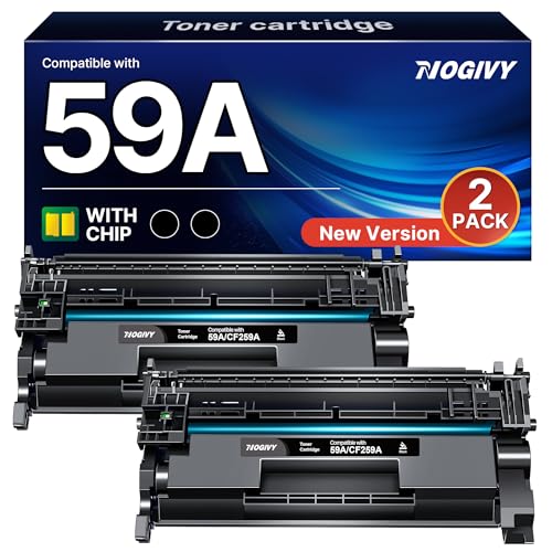59A CF259A Mit Chip Kompatibel für HP 59A Toner Schwarz 59X für HP LaserJet Pro MFP M428DW Toner M404DN M404DW M428FDW M428FDN M404 M428 M304 M406 M430 CF259X CF259A 259A 259X (2 Pack Schwarz)