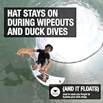 Surf Bucket Hat with Chin Straps - Stays On for Wipeouts and Duck Dives - Sun Protection Without Messy Sunscreen - Image 5