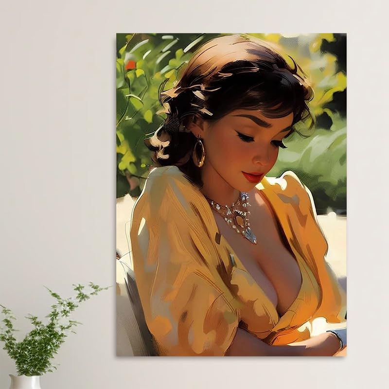 Portrait réaliste impression sur toile haut de gamme 50x60
