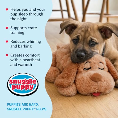 Image of Snuggle Puppy Heartbeat Toy, Calming Comfort, Large Breeds - Biscuit