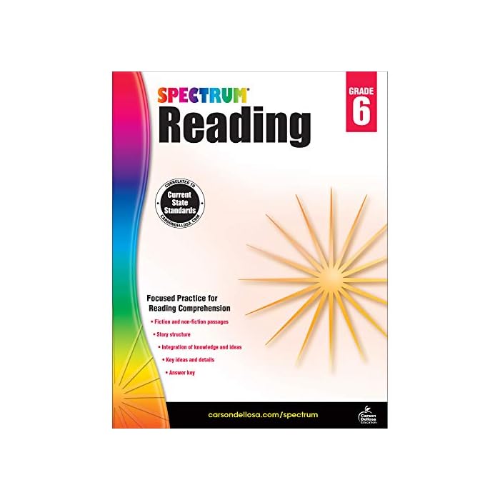 Buy Spectrum Reading Comprehension Grade 6 Workbook, Nonfiction and